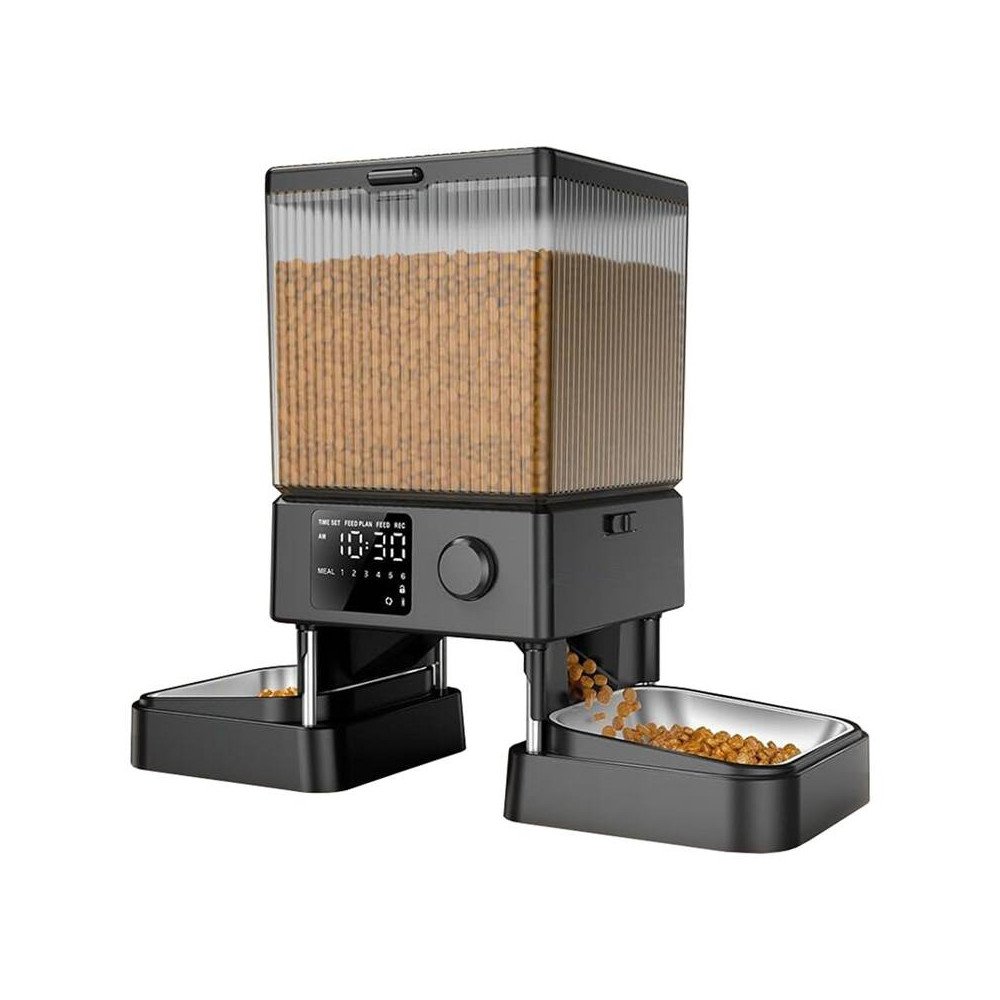 Oneisall dual automatic pet food dispenser without WIFI