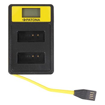Ikroviklis Dual Canon LP-E12 s LCD, USB
