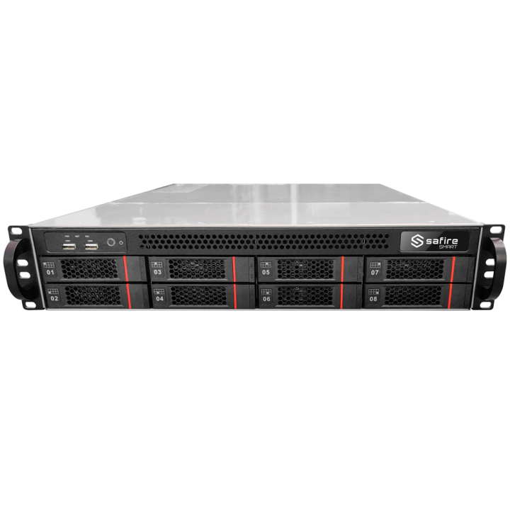 SAFIRE SMART SF-SERVERVMS-1000CH NVR, 16 MP, PoE