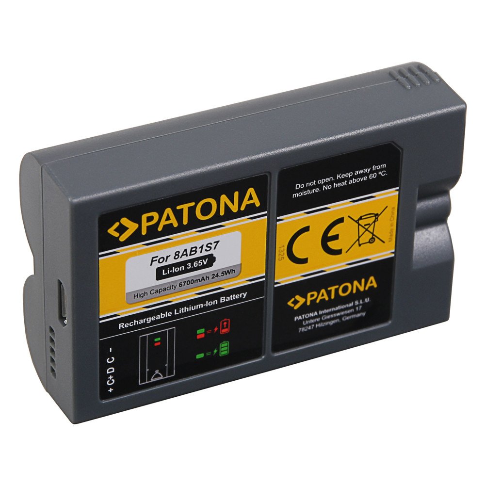 Baterijos ziedas 6700 mAh/3.65V Li-lon ismaniesiems duru skambuciams ir kameroms 8AB1S7