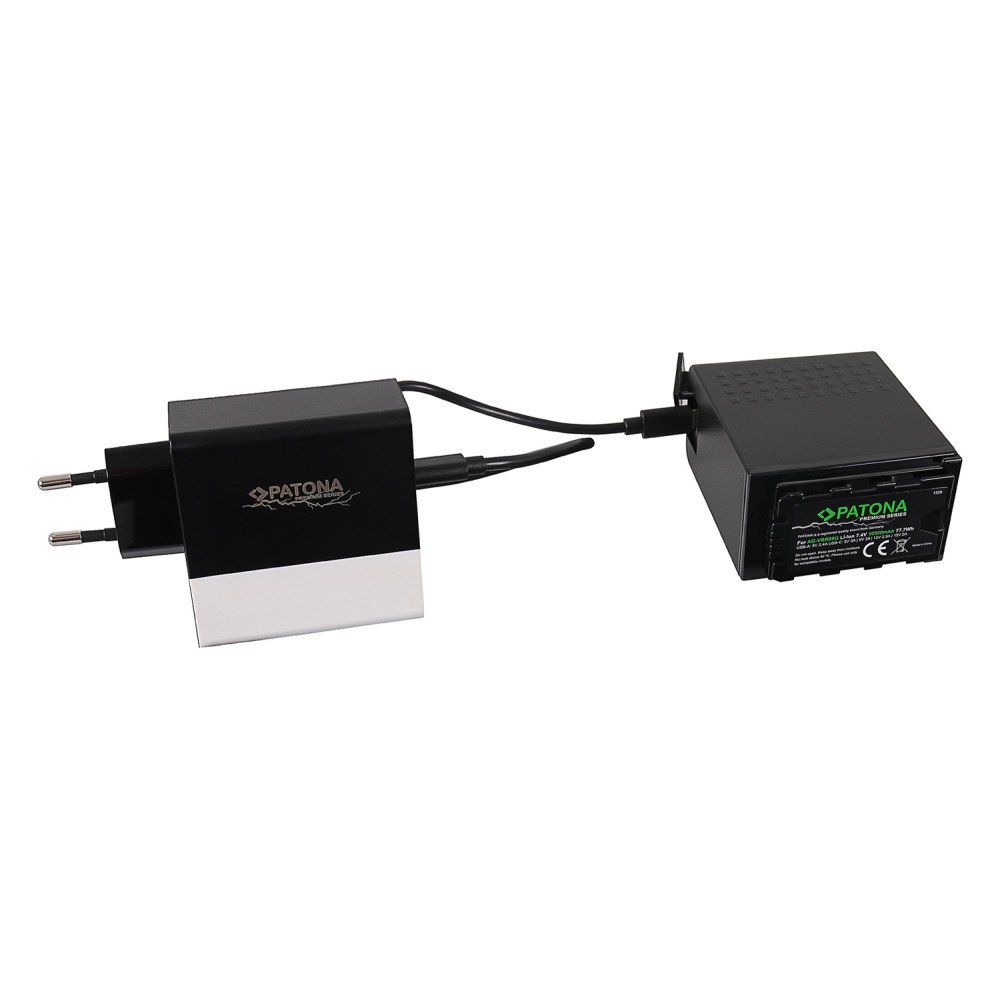 Akku Panasonic AG-VBR89G 10500mAh 7,4V Li-Ion s USB-C+laturi