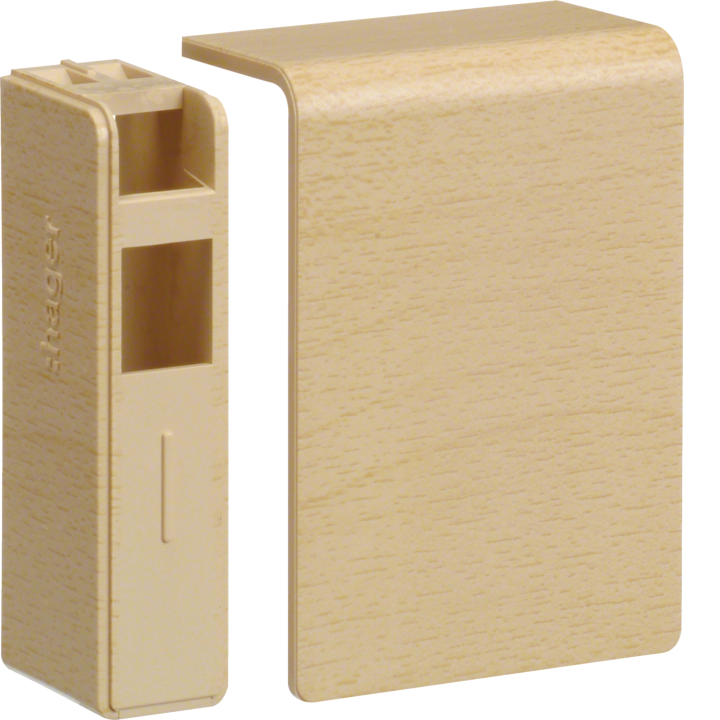 Hager SL200556D3 gala vāciņš kabeļu kanālam, 56x56 mm, pelēks