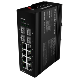 MARCA BLANCA SW1208HIPOE-MGF-240-DIN Managed PoE Switch 11 Ports Gigabit 240W DIN Rail