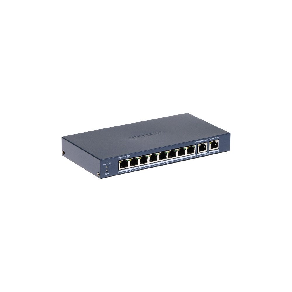 SWITCH POE DS-3E0310HP-E(C) 8 PORT Hikvision