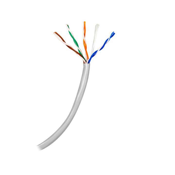 SAFIRE SF-UTP5E-100-24AWG-G Cat5e UTP tīkla kabelis 100m spole, tīrs varš