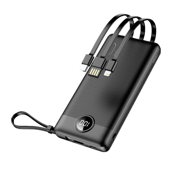 VEGER VG-W1116 Powerbank 5001 mAh Must - Kaasaskantav