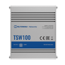 TELTONIKA TK-TSW100 5-Port Gigabit PoE Managed Switch