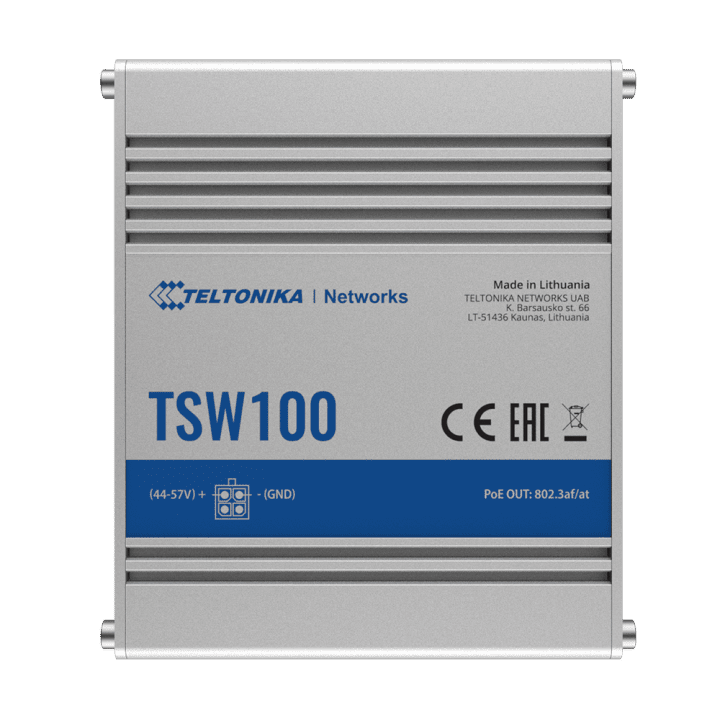 TELTONIKA TK-TSW100 5-Port Gigabit PoE Managed Switch