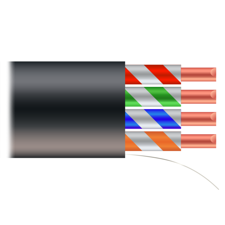 SAFIRE UTP6-500-OUTDOOR-CCA Cat6 āra kabelis ruļļos, 500m