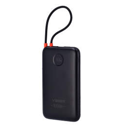 VEGER VG-W1189 Power Bank 5001 mAh Musta Kannettava Laturi