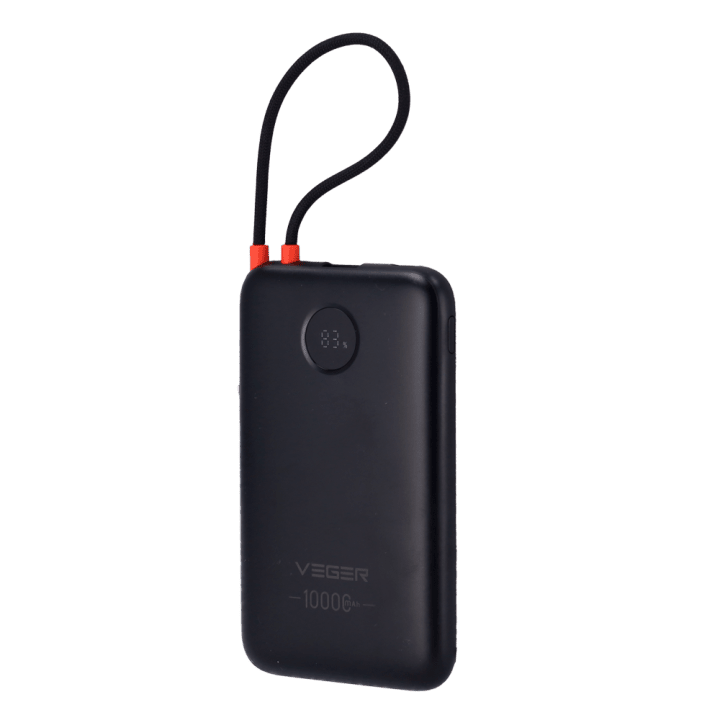 VEGER VG-W1189 Power Bank 5001 mAh Juoda Nešiojamas