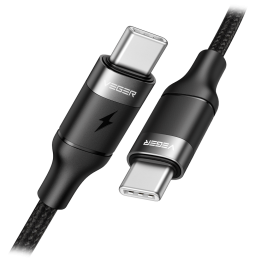 VEGER VG-CC02 USB-A to USB-C Charging Cable 1m Black