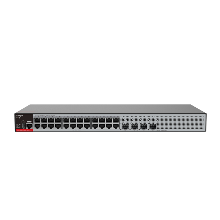 RUIJIE RG-S2915-24GT4MS-P-L pārvaldāms PoE komutators, 21x 2.5G/1G porti, 370W