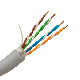 SAFIRE FTP5E-300-BC Cat5e U/UTP kabelis rullī 300m, bare copper