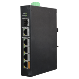 DAHUA XS-SW0604HIPOE-F-60-DIN 5 pordiga PoE lüliti 60W DIN