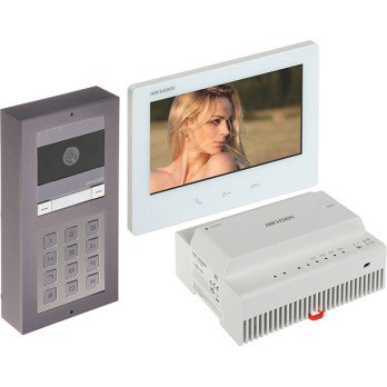 VIDEO OVIPUHELINSARJA DS-KIS704EY-ACW2/ALUMIINI Hikvision