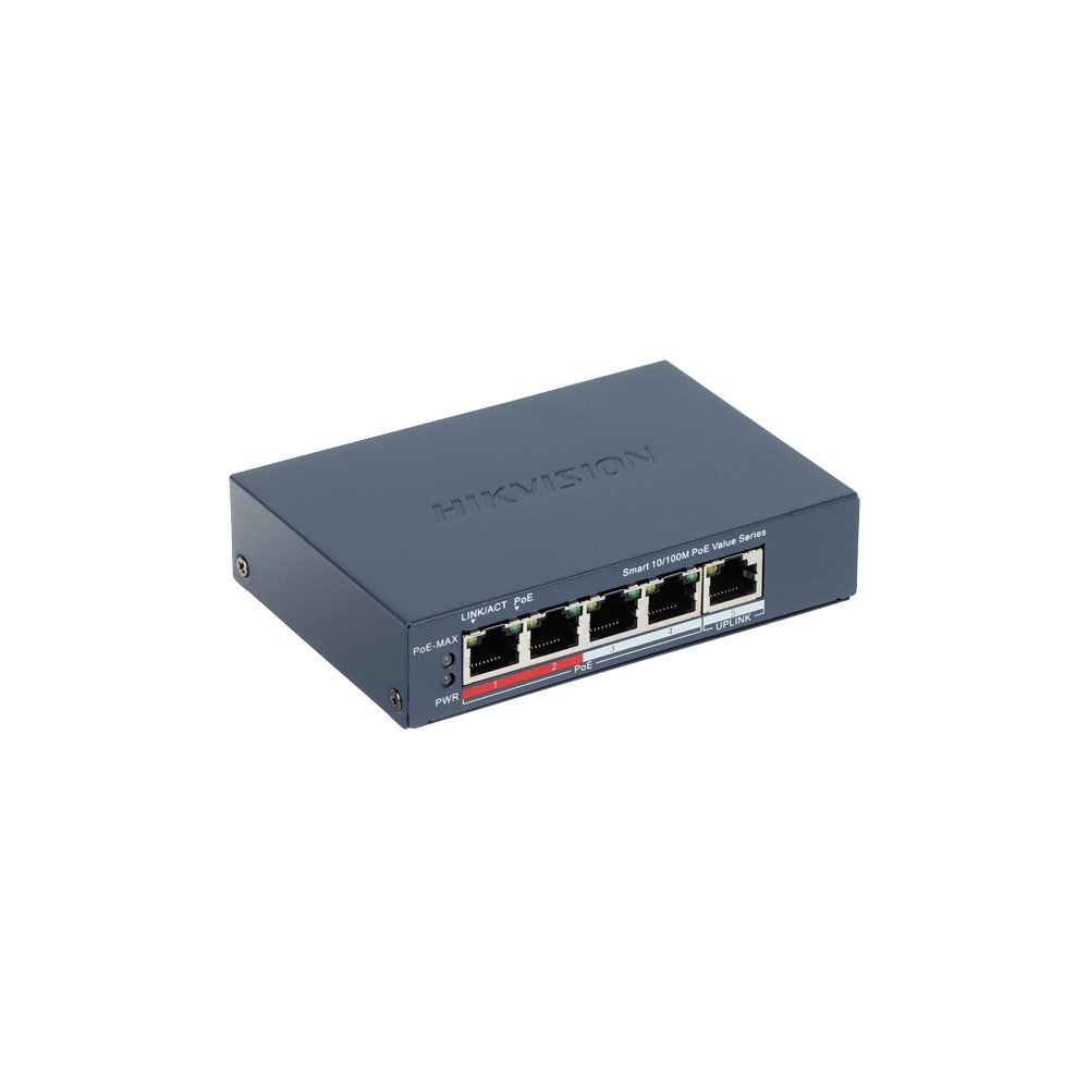SWITCH POE DS-3E1105P-EI/M-V2 4-PORT Hikvision