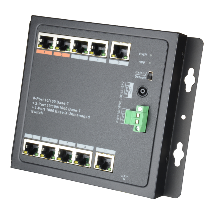 X-SECURITY XS-SW1108HIPOE-96DIN pārvaldāms PoE komutators, 11 Gigabit porti