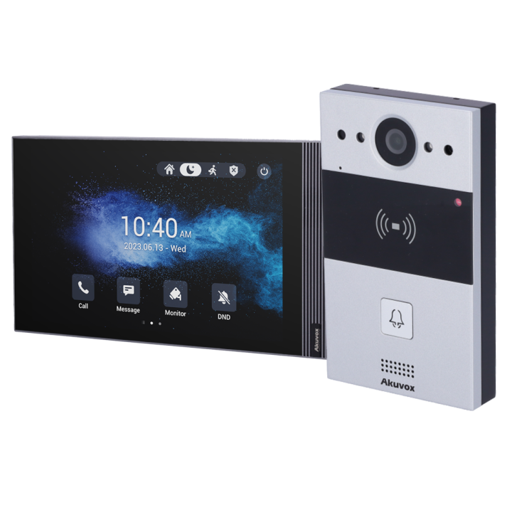 Комплект IP видеодомофона AKUVOX AK-KIT05-IP-ANDROID с PoE