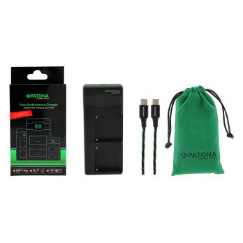 Ladetajs Dual Sony F550/F750/F970/FM50 + kabelis