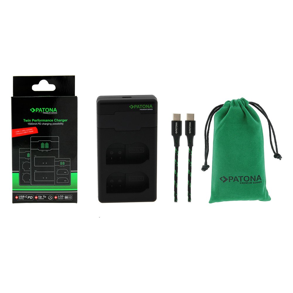 Charger Dual Nikon EN-EL15 + cable