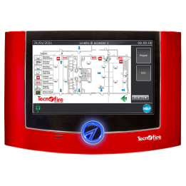 Панель управления системой безопасности TECNOFIRE TF-TFT-7SC с сенсорным экраном