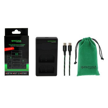 Laturi Pikalaturi Panasonicin kaksoiskaapeli DMW-BLF19+