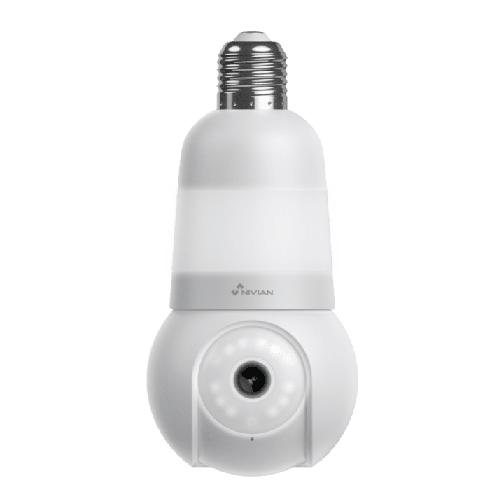 Поворотная камера NVS-IPC-BULB2-L360 NIVIAN RETAIL, 4MP, с WiFi, PoE, ONVIF
