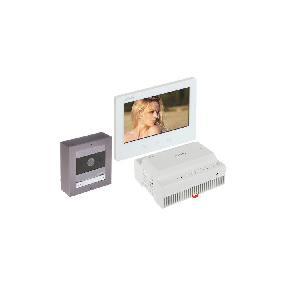 VIDEO DOORPHONE KIT DS-KIS704EY/ALUMINUM Hikvision