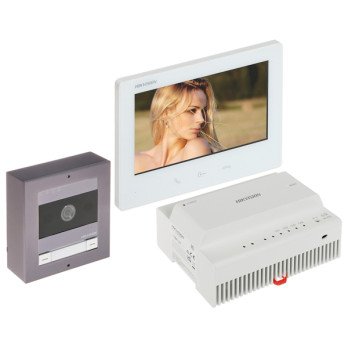VIDEO DOORPHONE KIT DS-KIS704EY/ALUMINUM Hikvision
