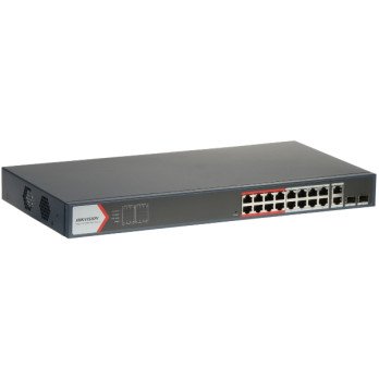 SWITCH POE DS-3E1318P-EI(B) 16-PORT SFP Hikvision