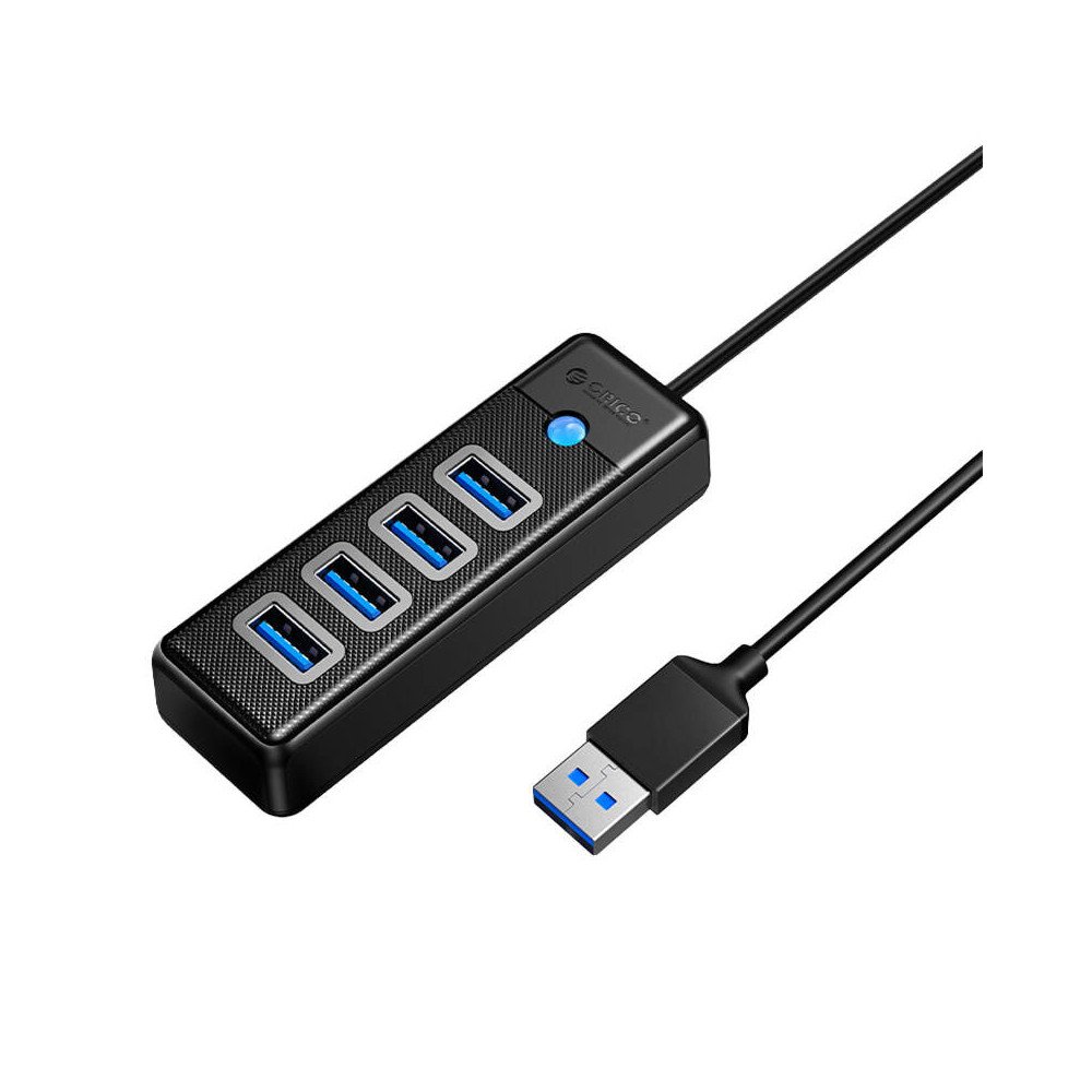 Orico Hub USB kuni 4x USB 3.0, 5 Gbps, 0,15 m (must)