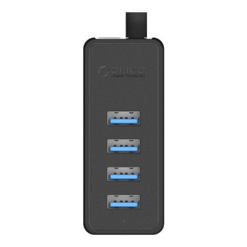 Orico W5P-030 USB uz 4x USB 3.0 centrmezgla adapteris (melns)