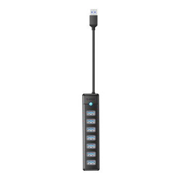 Orico PW7U USB i 7x USB 3.0 sakotuvo adapteris (juodas)