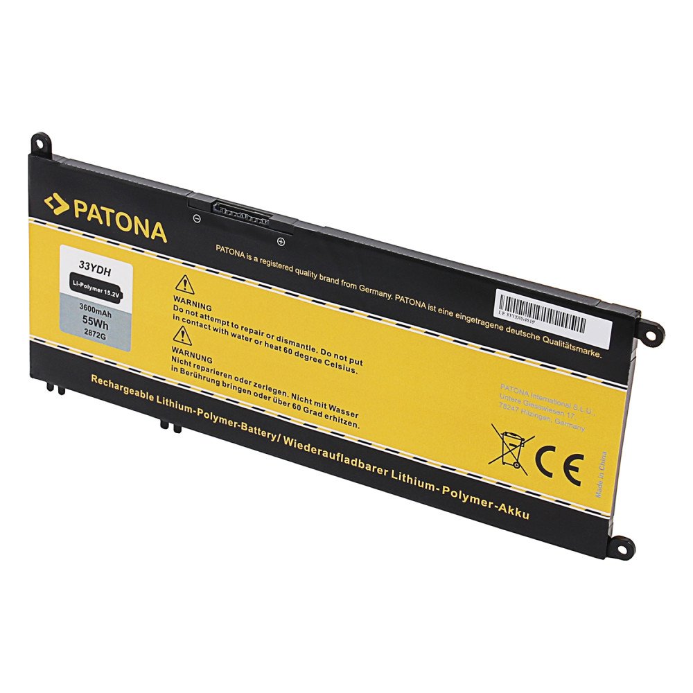 Akku DELL Inspiron 13/15/17 G3 3600mAh Li-Pol 15,2V 33YDH