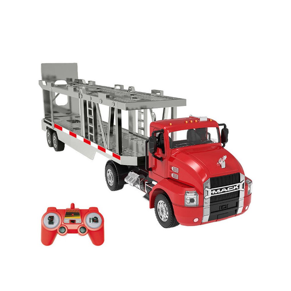 Remote-controlled truck 1:26 Double Eagle (red) (Car Transporter) E583-003