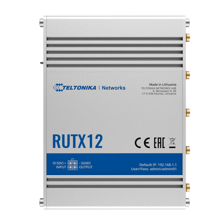 Teltonika TK-RUTX12 Gigabitu Wi-Fi 5 AC maršrutētājs