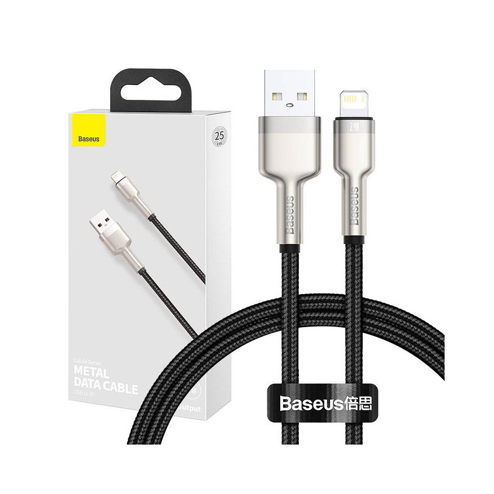 USB- Lightning Baseus Cafule, 2,4, 0,25 ()