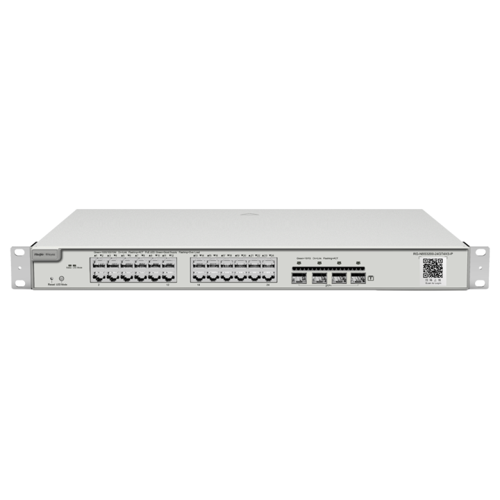 REYEE RG-NBS3200-24GT4XS-P PoE+ slēdzis 24 porti Gigabit 10G