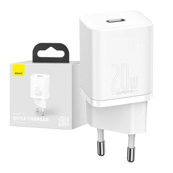 Baseus Super Si greitas ikroviklis 1C 20W (baltas)