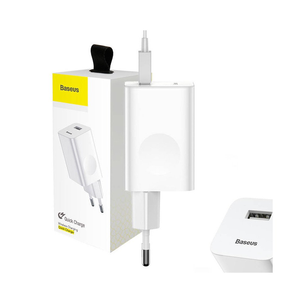 Baseus Charging Quick Charger USB 3.0 - White