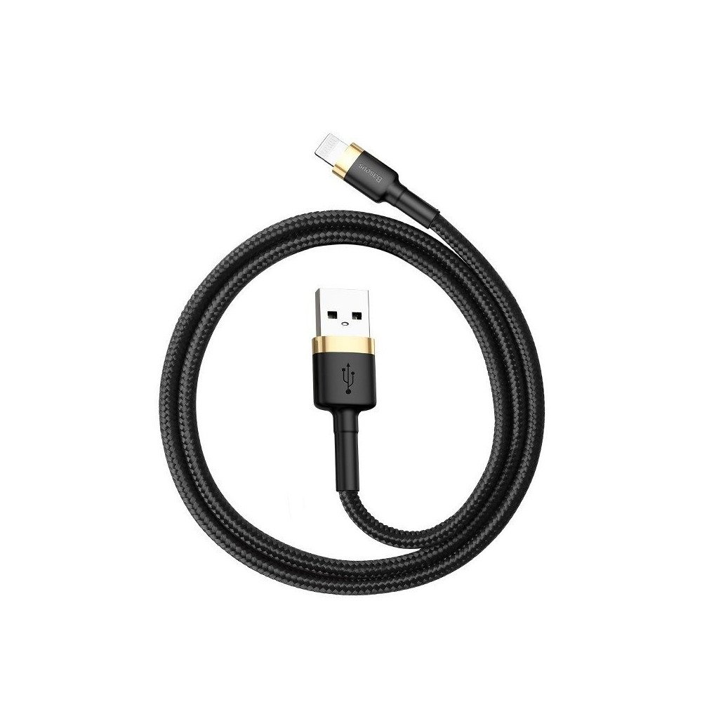 Baseus Cafule -kaapeli USB Lightning 1,5 A 2m (kulta+musta)