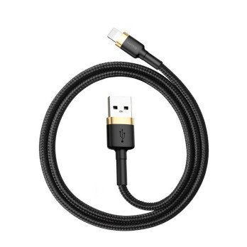 Baseus Cafule kabelis USB Lightning 1,5 A 2 m (zelts+melns)