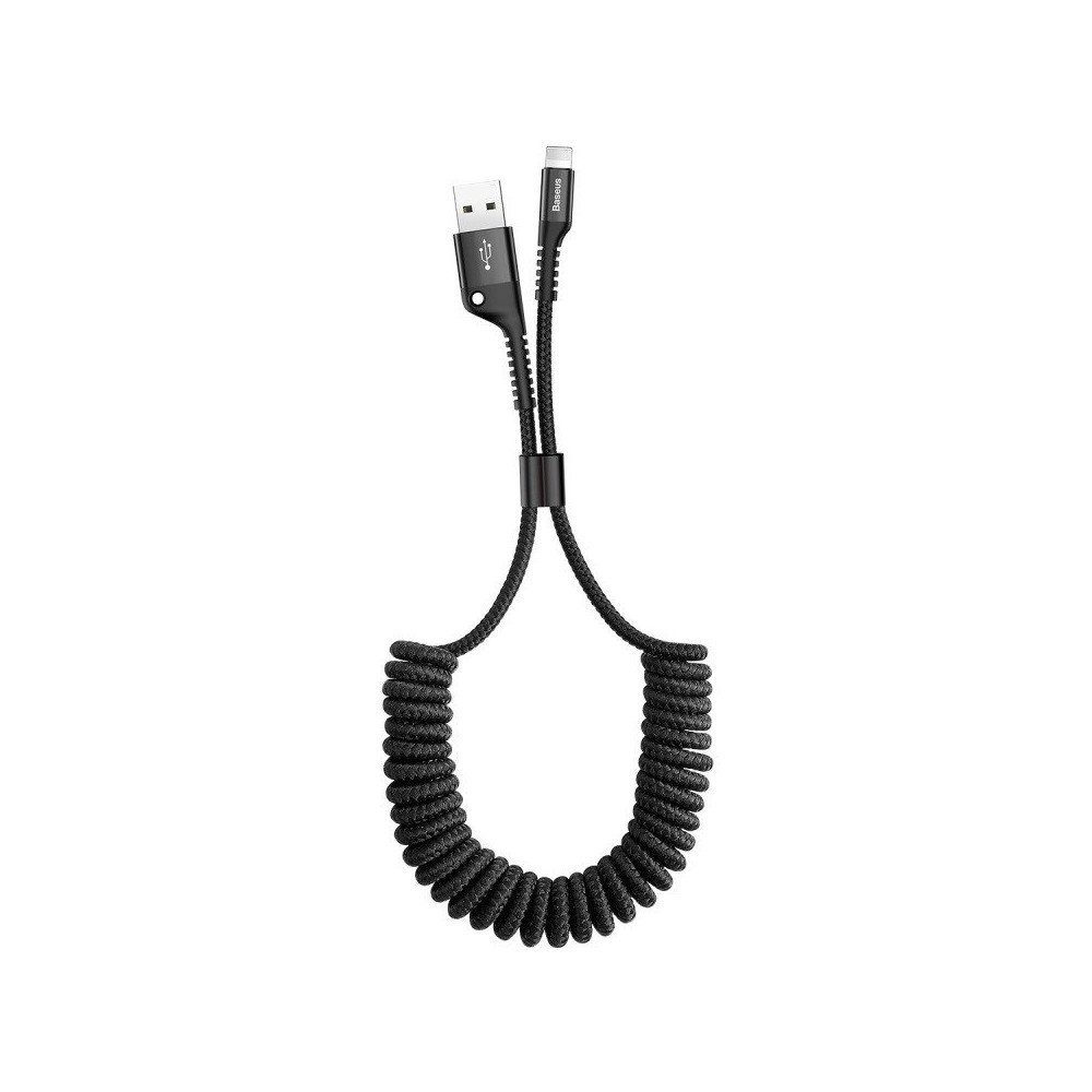 Baseus vedruga kaabel Lightning 1m 2A (must)
