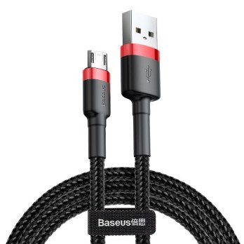 Baseus Cafule Micro USB -kaapeli 1,5A 2m (punainen+musta)