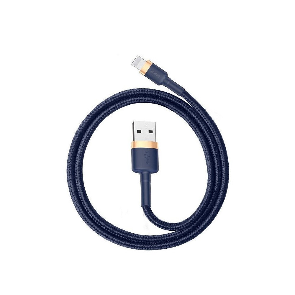 Baseus Cafule Lightning kabelis 1,5A 2m (auksas + tamsiai melynas)
