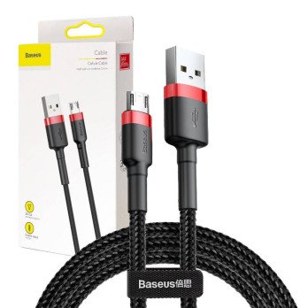 Baseus Cafule mikro USB laidas 2A 3 m (juodas + raudonas)
