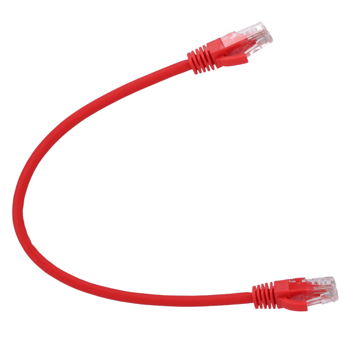 SAFIRE UTP6-H-03R Cat6 U/UTP Solid Bare Copper Patch Cable, Grey, 3m