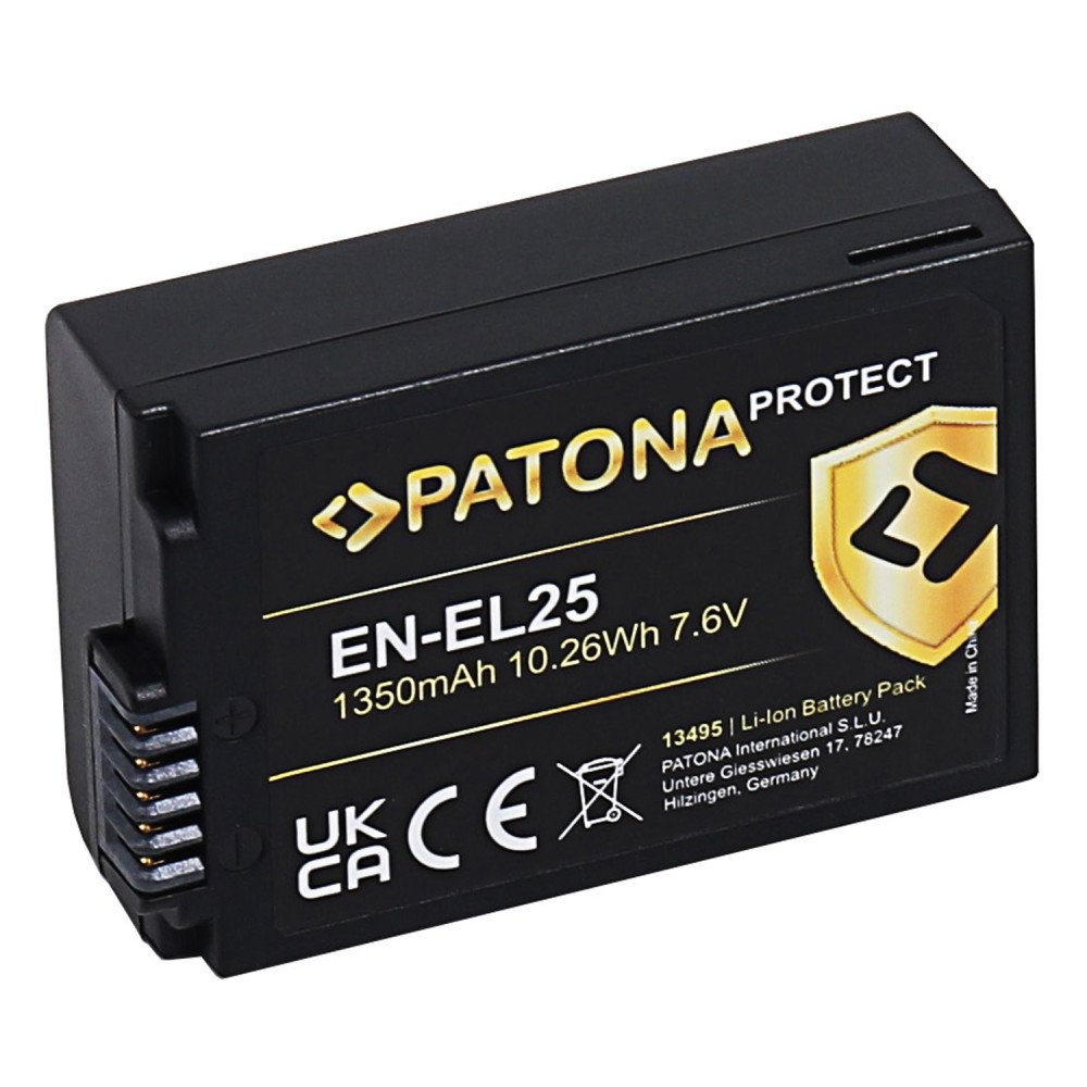Aku Nikon EN-EL25 1350mAh Li-Ion Protect Z50 / Z fc / Z30