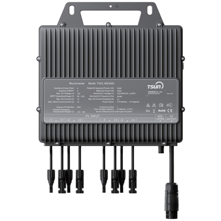 TSUN TSOL-MS3000 Mikroinvertors 3000W Tīkla Vienfāzes